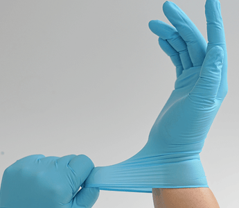 What are the types of nitrile gloves?