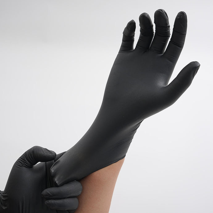 FINITEX Black Nitrile Gloves